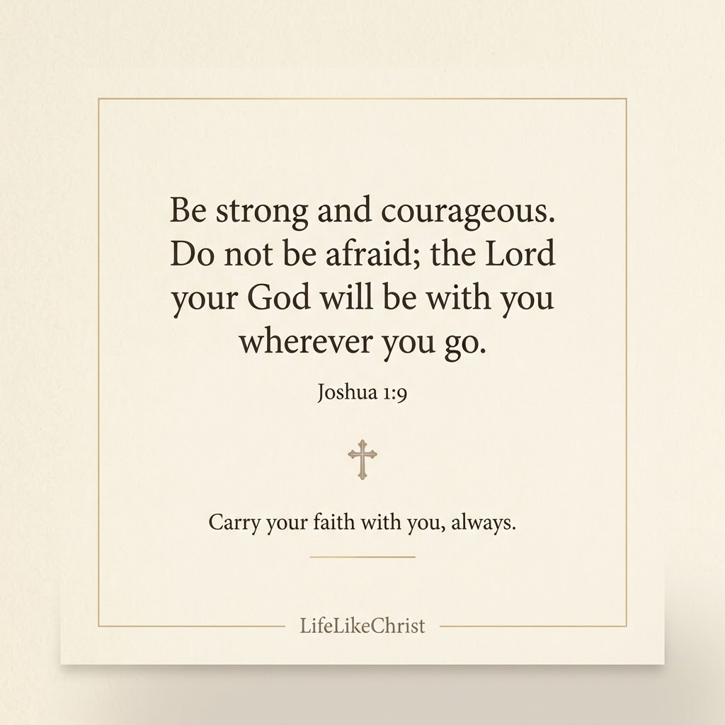 TODO: describe the Joshua 1:9 message card that ships with every order